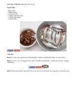 Cá linh kho tương đưa cơm kiểu miền Nam