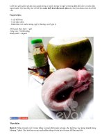 Giòn giòn lưỡi heo khìa nước dừa