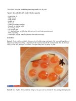 Bánh bông lan trứng muối lót dạ buổi chiều