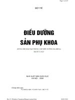 Giáo Trình Điều Dưỡng Sản Phụ Khoa