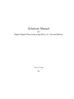 Solution digital signal processing using MATLAB