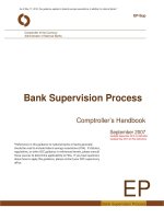 BANK SUPERVISION PROCESS OCC 2007