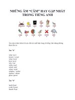 Những âm câm hay gặp trong tiếng anh