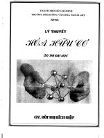 Lý thuyết hóa hữu cơ ôn thi đại học 