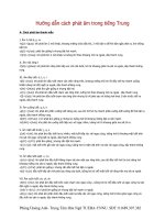 Hướng dẫn cách phát âm trong tiếng Trung