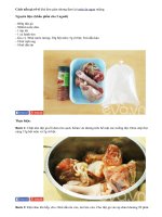 Cách nấu gà rô-ti mềm, thơm