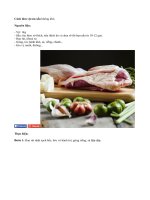 Đãi cả nhà vịt om sấu đầy hấp dẫn