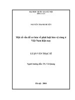 MỘT số vấn đề cơ bản về PHÁT LUẬT bảo vệ RỪNG ở VIỆT NAM HIỆN NAY 