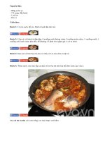 Ngon cơm cùng cá ba sa kho hành ớt