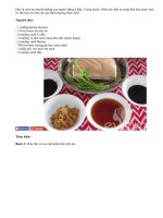 Thịt heo hầm rượu lạ mà ngon