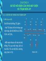 chương 4 sơ đồ nối điện của nhà máy điện và trạm biến áp
