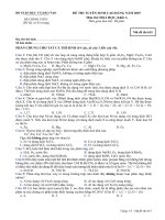 7 đề thi tuyển sinh cao đẳng của BGD   môn hóa 