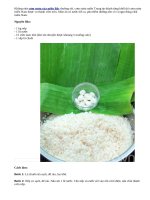 Tết Đoan Ngọ làm cơm rượu kiểu miền Nam