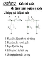 CHƯƠNG 2 các CHỈ dẫn KHI TÍNH TOÁN NGẮN MẠCH 