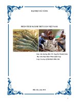 Quản trị chiến lược phân tích ngành thủy sản việt nam 