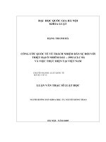Công ước quốc tế về trách nhiệm dân sự đối với thiệt hại ô nhiễm dầu 1992 và việc tổ chức thực giờ việt nam 