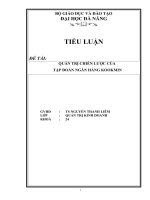 Quản trị chiến lược của tập đoàn ngân hàng KOOKMIN 