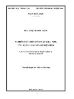 NGHIÊN cứu BIẾN TÍNH vật LIỆU pbo2 ỨNG DỤNG làm SEN sơ điện hóa 