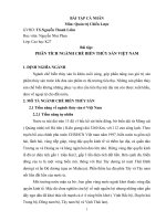 Quản trị chiến lược phân tích ngành chế biến thủy sản việt nam 