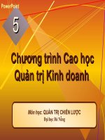 Cấu trúc tổ chức và hệ thống kiểm soát trong quản trị chiến lược