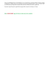 Thông báo tin có bầu theo cách mới lạ