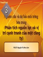 Môi trường bên trong quản trị chiến lược
