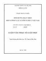 Định hướng hoàn thiện khung pháp luật an sinh xã hội ở việt nam 