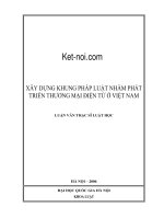 Xây dựng khung pháp luật nhằm phát triển thương mại điện tử ở việt nam 