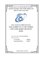 Nghiên cứu và thử nghiệm công nghệ zigbee cho smart home