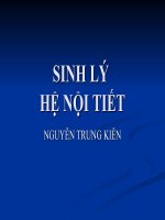 Sinh lý hệ nội tiết (nguyễn Trung Kiên)