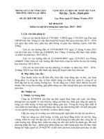 Kế hoạch kiểm tra nội bộ trường học