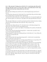 Tuyển tập các câu hỏi và câu trả lời môn địa lý ôn thi tốt nghiệp