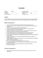 Bản mô tả công việc Controller