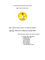 Phân tích và định giá cổ phiếu DPR