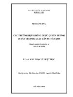 Các trường hợp không được quyền hưởng di sản theo bộ luật dân sự năm 2005 