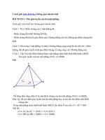 Phương pháp giải hình học không gian nhanh nhất