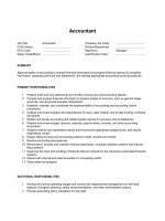 Bản mô tả công việc kế toán Accountant