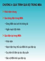 CHƯƠNG 4 QUÁ TRÌNH QUÁ độ TRONG MBA 