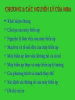 CHƯƠNG 2 các NGUYÊN lý của MBA 