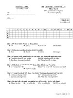 Kiểm tra 15 phút tin 11