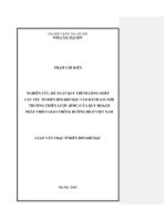 Nghiên cứu, đề xuất quy trình lồng ghép các yếu tố biến đổi khí hậu vào đánh giá môi trường chiến lược (ĐMC) của quy hoạch phát triển giao thông đường bộ ở việt nam 