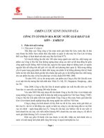 Chiến lược kinh doanh của công ty cổ phần bia rượu nước giải khát sài gòn   sabeco