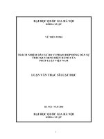Trách nhiệm dân sự do vi phạm hợp đồng dân sự theo quy định hiện hành của pháp luật việt nam  luận văn ths  luật 
