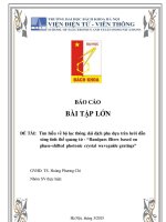 Tìm hiểu về bộ lọc thông dải dịch pha dựa trên lưới dẫn sóng tinh thể quang tử “bandpass filters based on phase shifted photonic crystal waveguide gratings