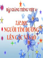 Bài giảng tiếng việt 4 tuần 13 bài tập đọc   người tìm đường lên các vì sao 