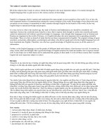 Topic 11: The subject I consider most important