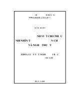 Khoá luận tốt nghiệp thơ xuân quỳnh viết cho thiếu nhi từ phương diện chủ đề và nghệ thuật