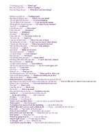 1 số câu nói tiếng anh thông dụng