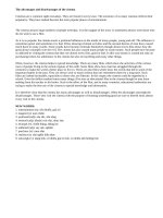 Topic 33: The advantages and disadvantages of the cinema