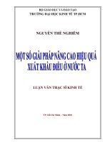 Một số giải pháp nâng cao hiệu quả xuất khẩu điều ở nước ta 
